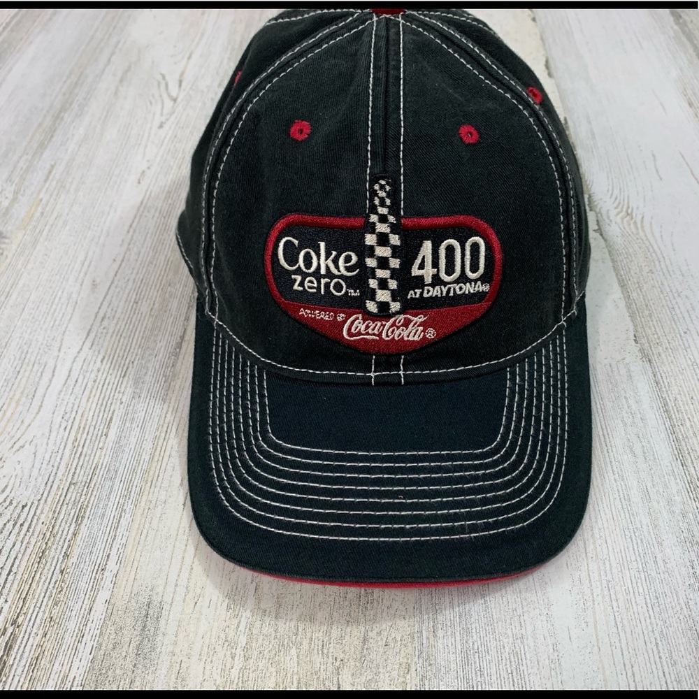 NASCAR Coke Zero Daytona 400 Black Red July 4th, 2009 Cap Racing Motorsports.